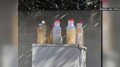 Botellas de aparente orina abandonadas rutinariamente en Pasadena