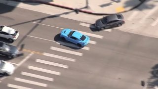 Officers chased a Chevy Camaro Thursday Oct. 3, 2024 in West LA.