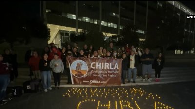 Vigilia en Los Ángeles contra las deportaciones masivas