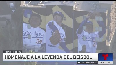 Inauguran mural para recordar a Fernando Valenzuela en Boyle Heights