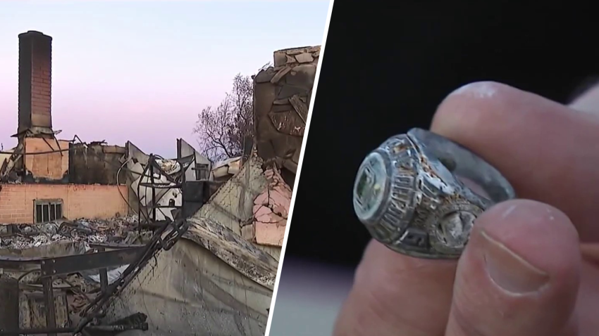 A class ring was found in the rubble of the Mountain Fire at a Camarillo property.