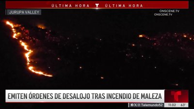 Emiten ordenes de desalojo tras incendio en Jurupa Valley