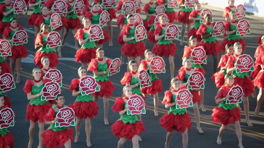 PASADENA, CA – JANUARY 02:  Rose Parade performers participate in the 123rd Annual Rose Parade on January 2, 2012 in Pasadena, California.  (Photo by Alberto E. Rodriguez/Getty Images)