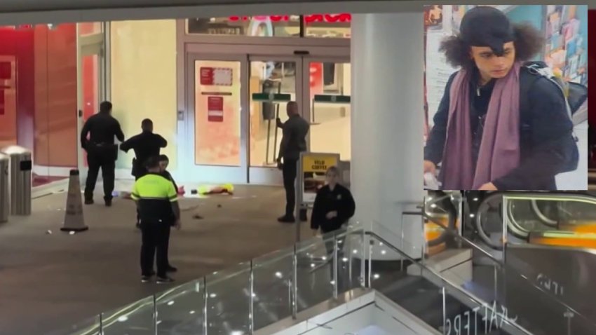 The LAPD released an image of a man sought in the shooting of two security guards Dec. 30, 2024 at a downtown LA mall.