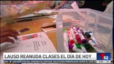 LAUSD reanuda clases el día de hoy