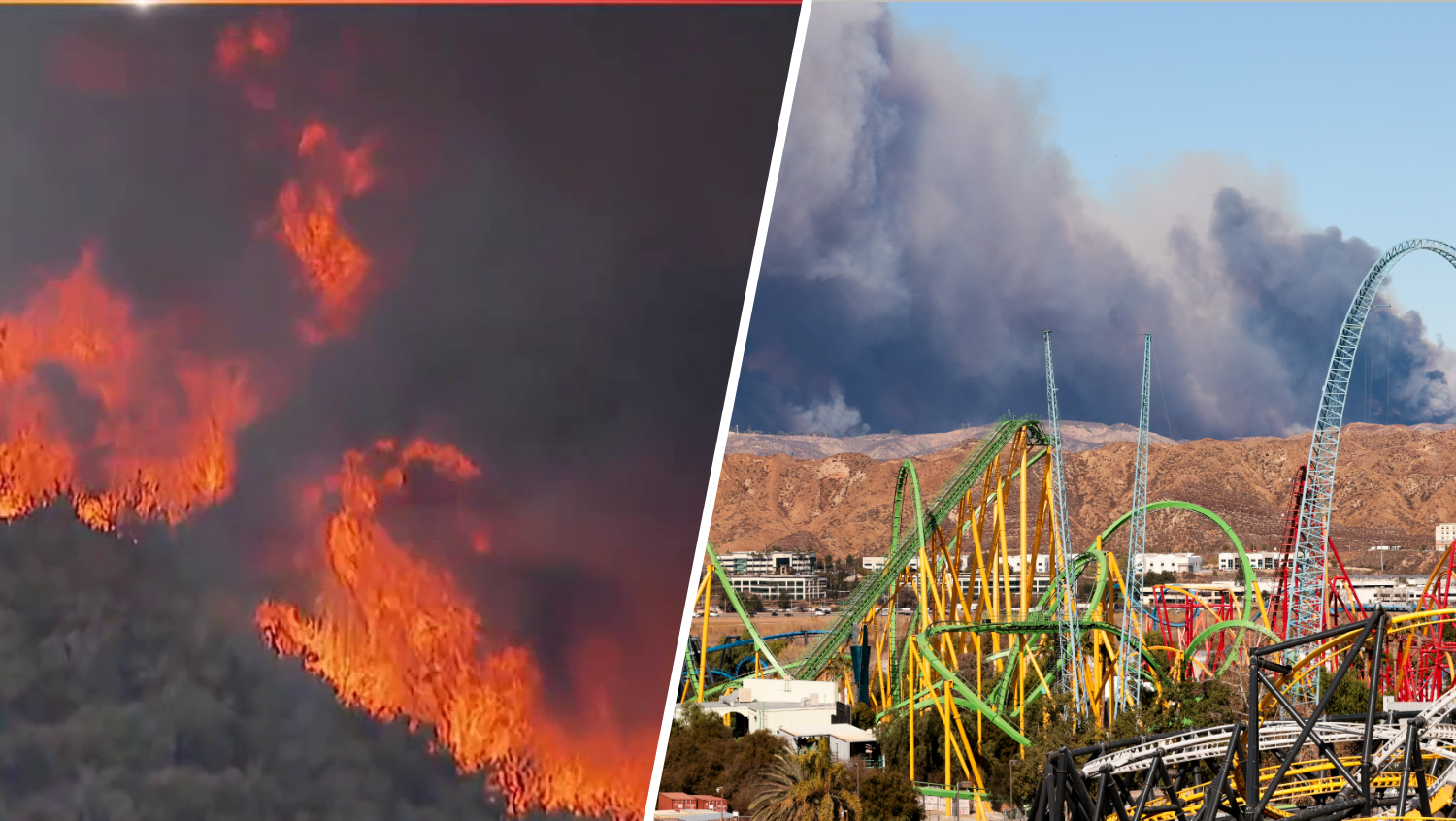 En vivo: Incendio Hughes se propaga rápidamente en la zona de Castaic