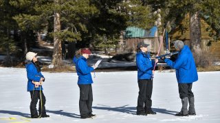 Snow survey at Phillips Station