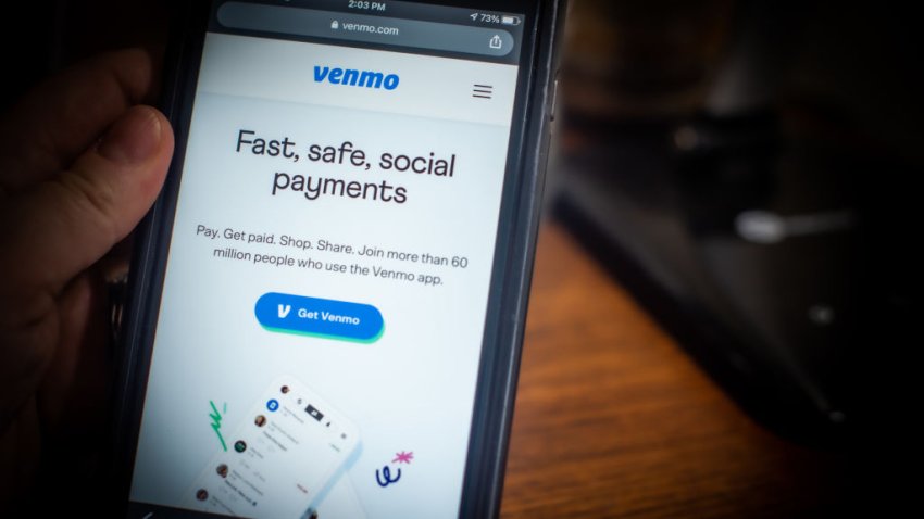 The Venmo app on a mobile phone arranged in Dobbs Ferry, New York, U.S., on Saturday, Feb. 13, 2021. PayPal Holdings Inc. demonstrated new versions of PayPal and Venmo wallets that are rolling out in the second quarter. Photographer: Tiffany Hagler-Geard/Bloomberg via Getty Images