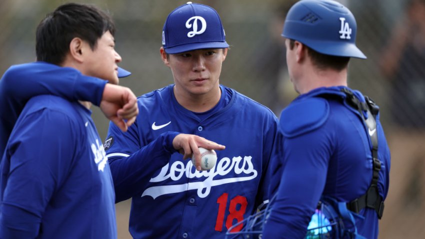 Los Angeles Dodgers Pitchers And Catchers Workout