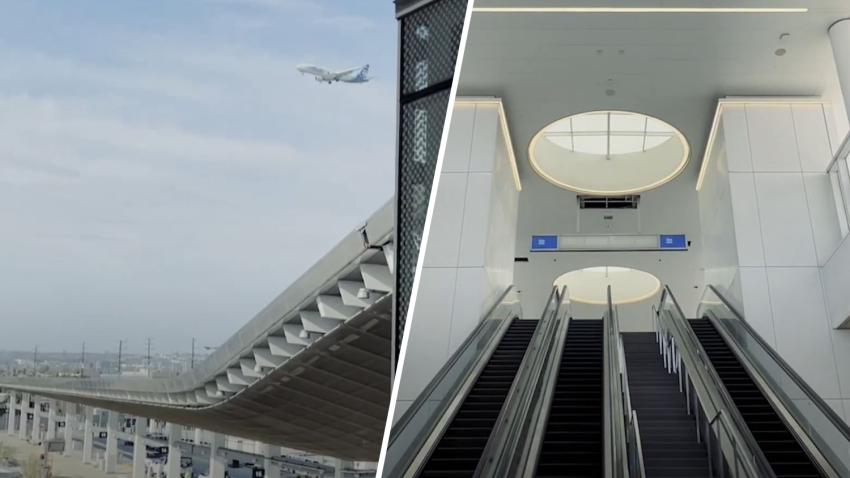 Rendering show the LAX/Metro Center Station.