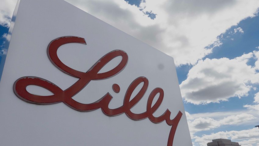 INDIANAPOLIS, INDIANA – MARCH 17: A sign with the company logo sits outside of the headquarters campus of Eli Lilly and Company on March 17, 2024 in Indianapolis, Indiana. Lilly, a pharmaceutical company, employs more than 12.000 people in Indianapolis and more than 42,000 worldwide. (Photo by Scott Olson/Getty Images)
