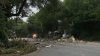 Camión de carga se estrella contra muro de la autopista 210 en Arcadia