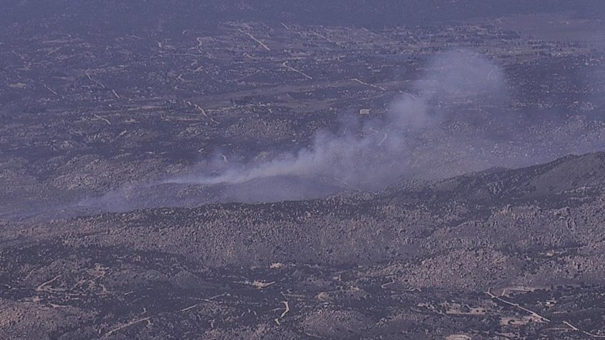 A view of the Crossing Fire in Aguanga May 20, 2025.