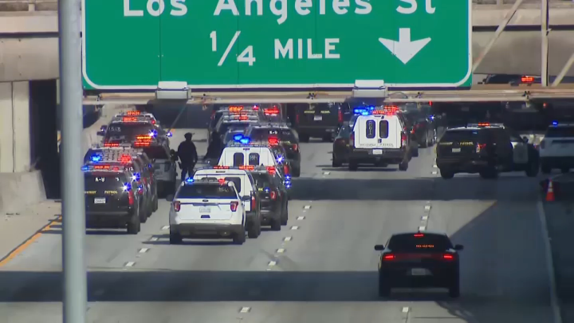 After protesters shut down the 101 Freeway, law enforcement ordered drivers to turn around.