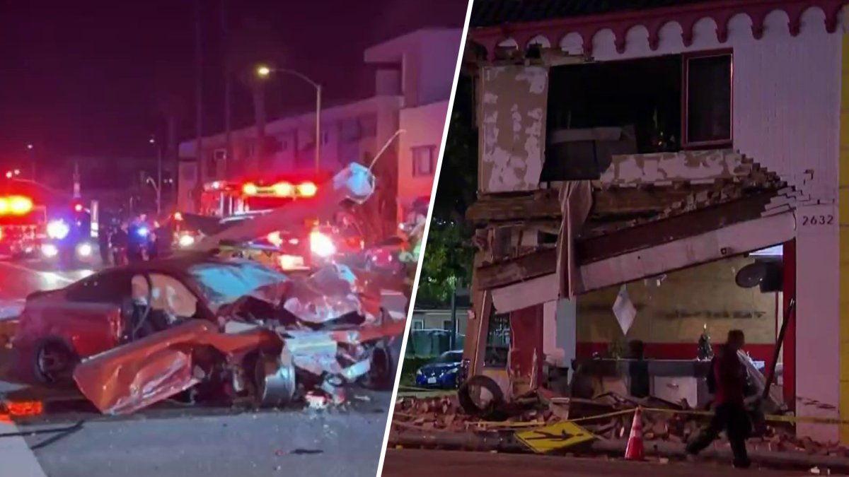 Un conductor resulta herido tras chocar contra edificio en Santa Mónica