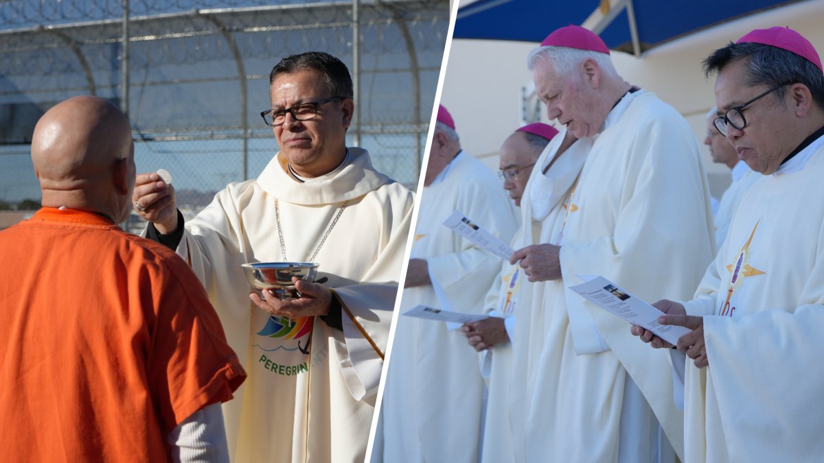 Obispos de California visitan inmigrantes detenidos en Centro de Detención de Adelanto