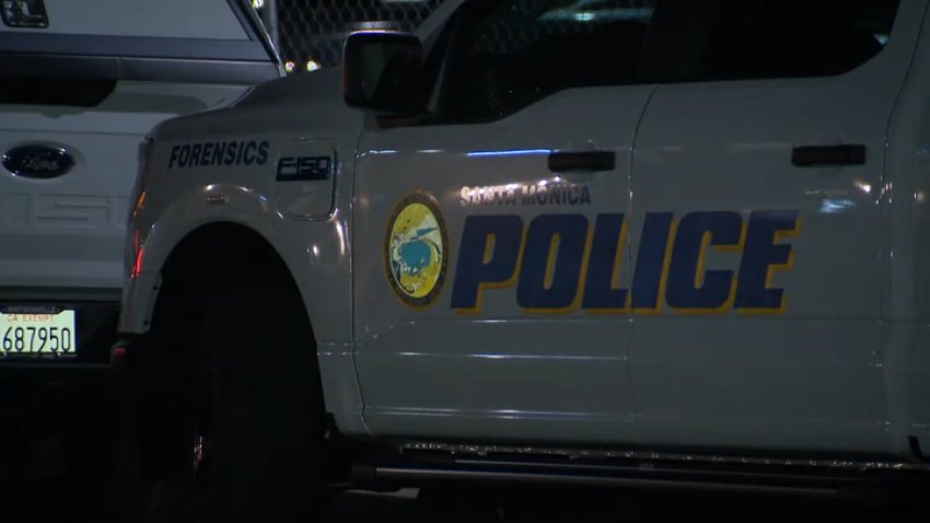 A Santa Monica Police Department vehicle.