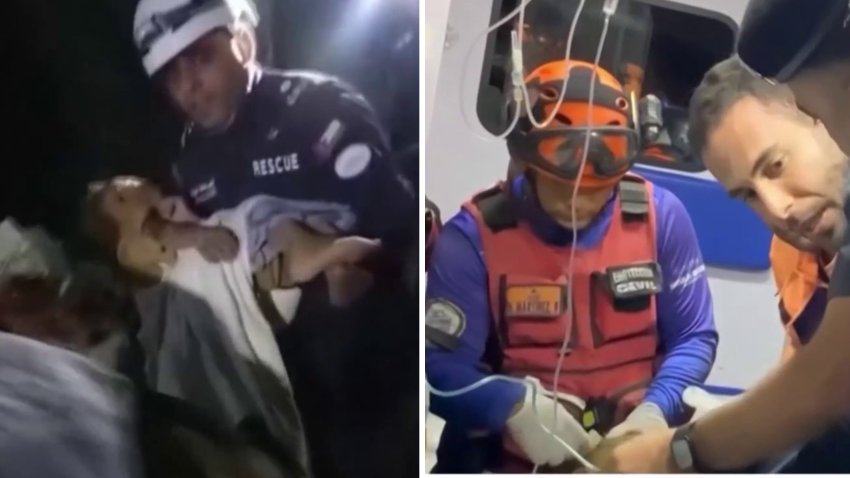 Rescatistas jordanos salvan a un niño que estuvo 6 días entre escombros