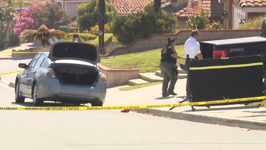 The scene of a shooting in Chino Hills.