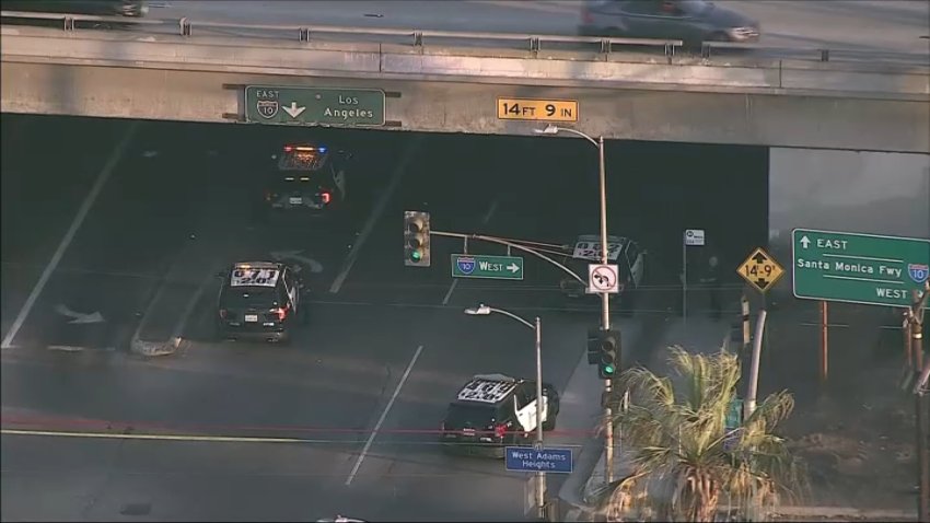 The scene after a police shooting in South Los Angeles on Wednesday, July 29, 2026.