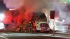 Cierran varios carriles en autopista 210 oeste tras incendio de un camión de carga