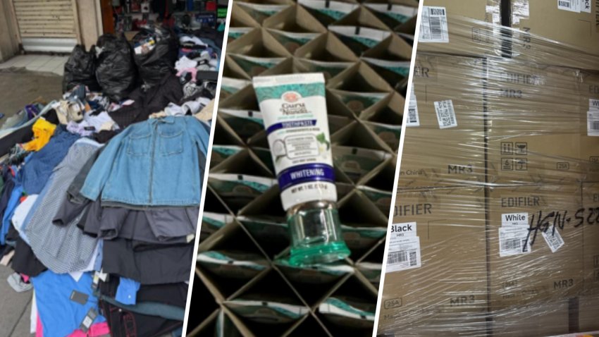Items recovered a retail theft crimes investigation in August in Southern California.