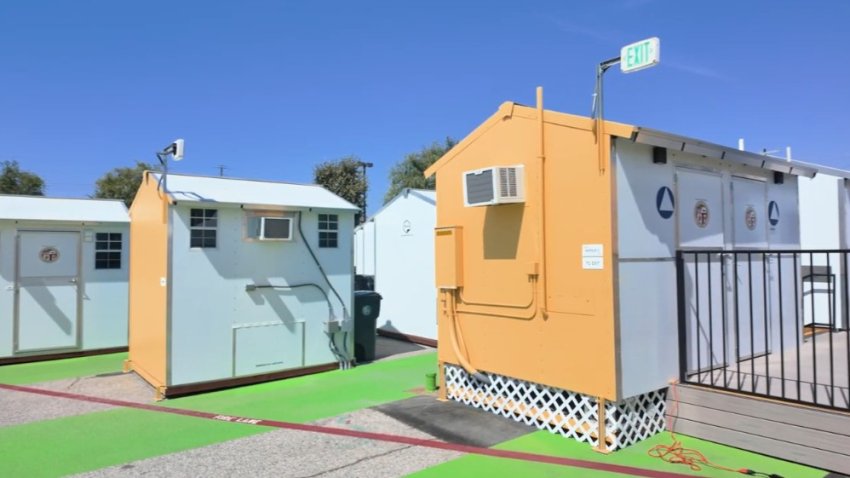 A tiny home village made its debut in Sun Valley on Monday, Aug. 10, 2026.