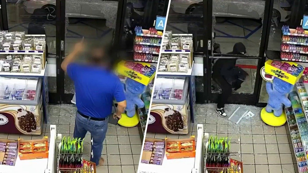 “Mi trabajador intentó bloquearlos”: Turba saquea gasolinera en Bellflower tras toma de calle