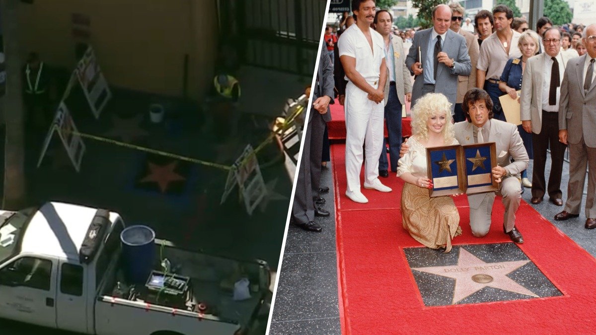 La estrella de Dolly Parton en el Paseo de la Fama de Hollywood habría sido vandalizada