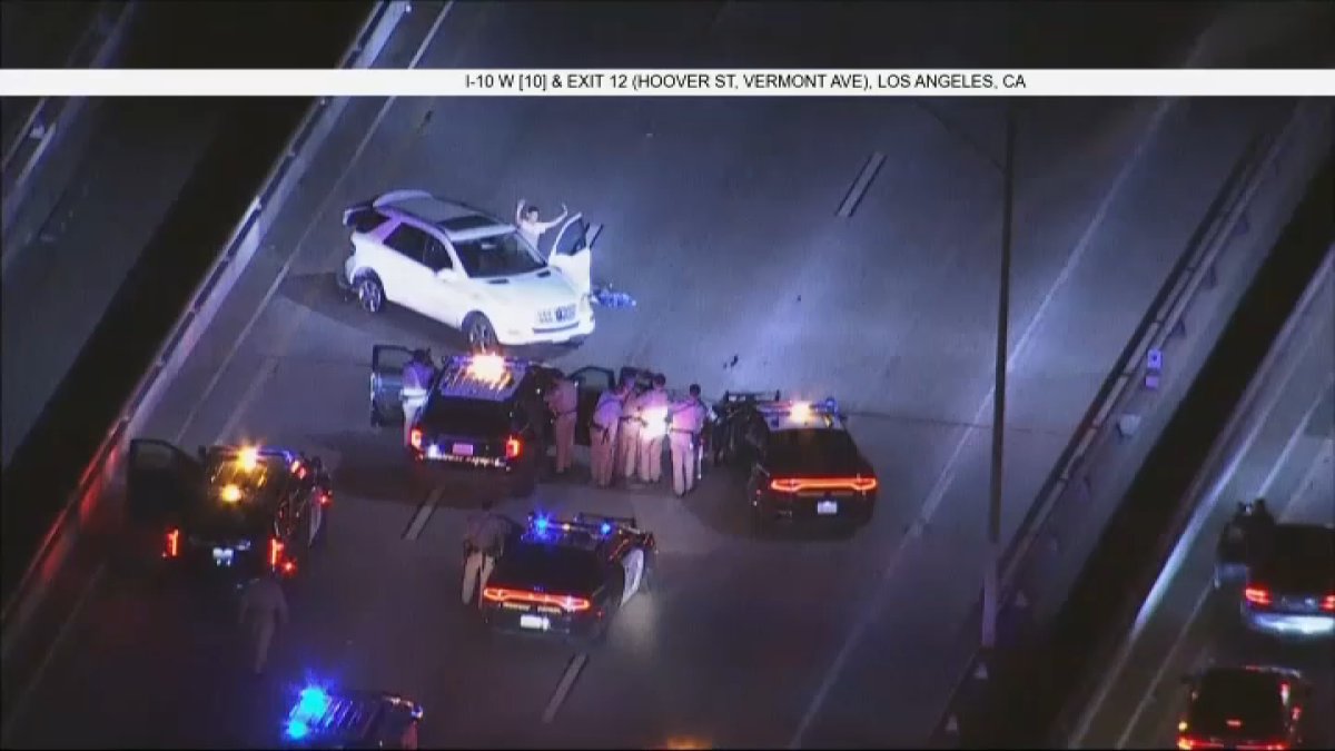 Stolen Mercedes Driver Arrested After Low-Speed Pursuit in Los Angeles