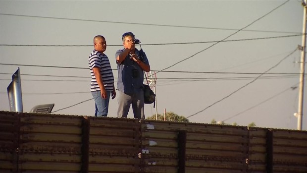 Video de los prototipos del muro en la frontera