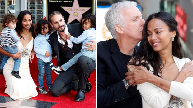Zoe SaldaÃ±a recibe emocionada su estrella en el Paseo de la Fama de Hollywood