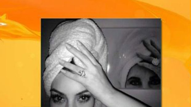 Video: Kim Kardashian y su toalla en la cabeza