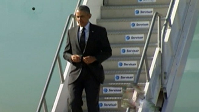 Emoción y protestas por visita de Obama